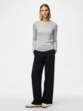 Product image thumbnail - PCMARIA LANGERMET TOPP, Light Grey Melange | 3