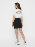 Pieces FRAYED HEM DENIM MINI SKIRT, Black Denim, highres - 17094853_BlackDenim_004.jpg