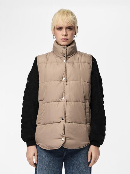 Pieces PCTEE PADDED GILET, Fossil, highres - 17132307_Fossil_003.jpg