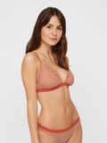 Pieces STRIPED TRIANGLE BIKINI TOP, Redwood, highres - 17093478_Redwood_003.jpg