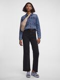 Pieces PCPEGGY HW JEANS MIT WEITEM BEIN, Black, highres - 17127251_Black_005.jpg