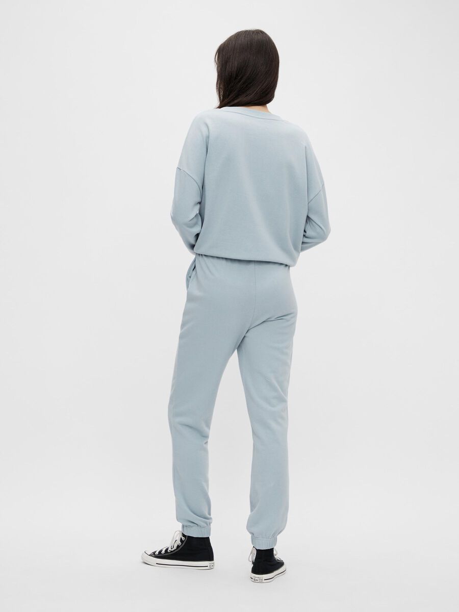 Pieces PCCHILLI HIGH WAISTED SWEATPANTS, Blue Fog, highres - 17118867_BlueFog_004.jpg