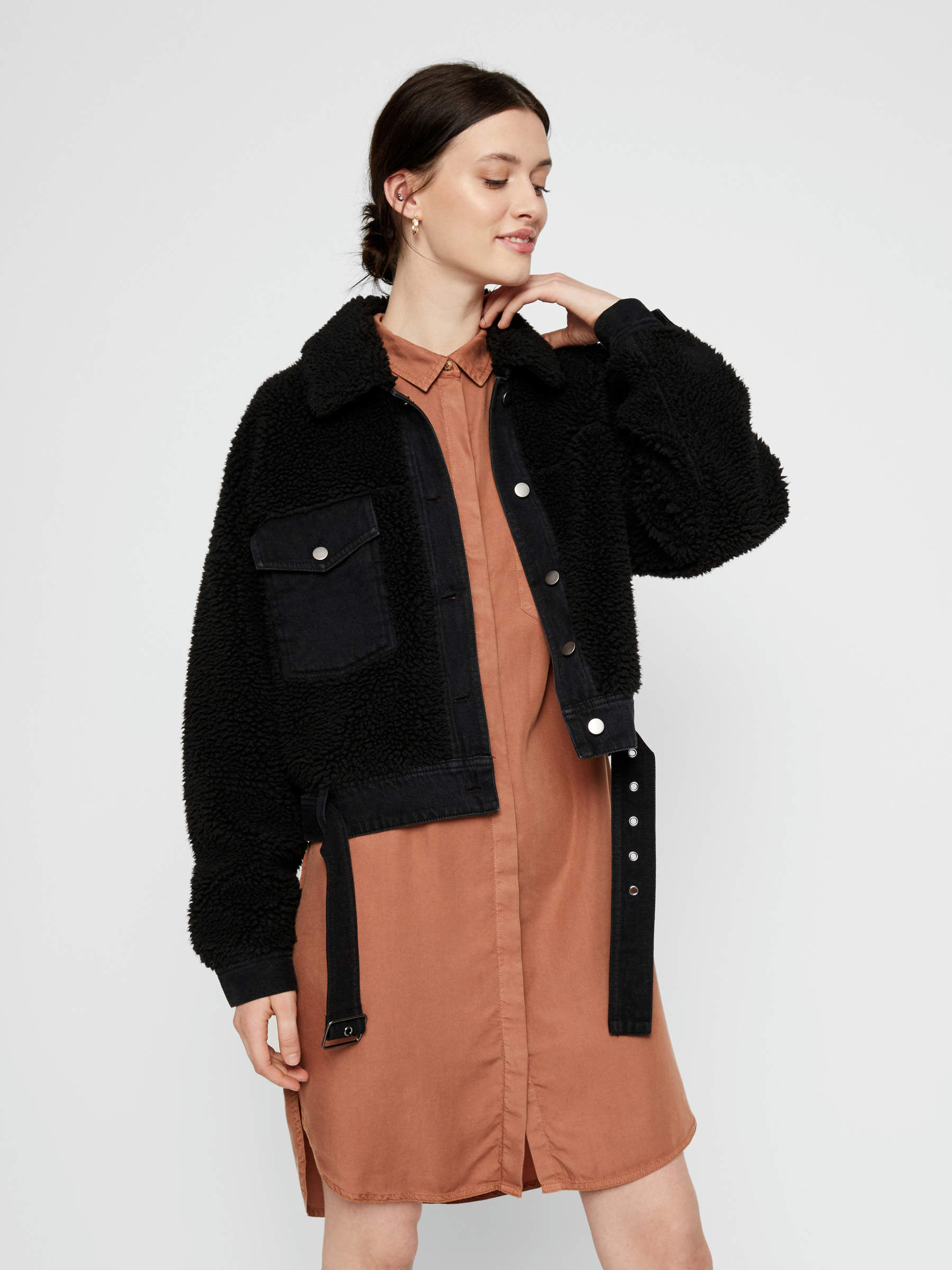 teddy jacket pretty little thing