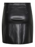 Pieces PCNANI FAUX LEATHER SKIRT, Black, highres - 17149711_Black_002.jpg