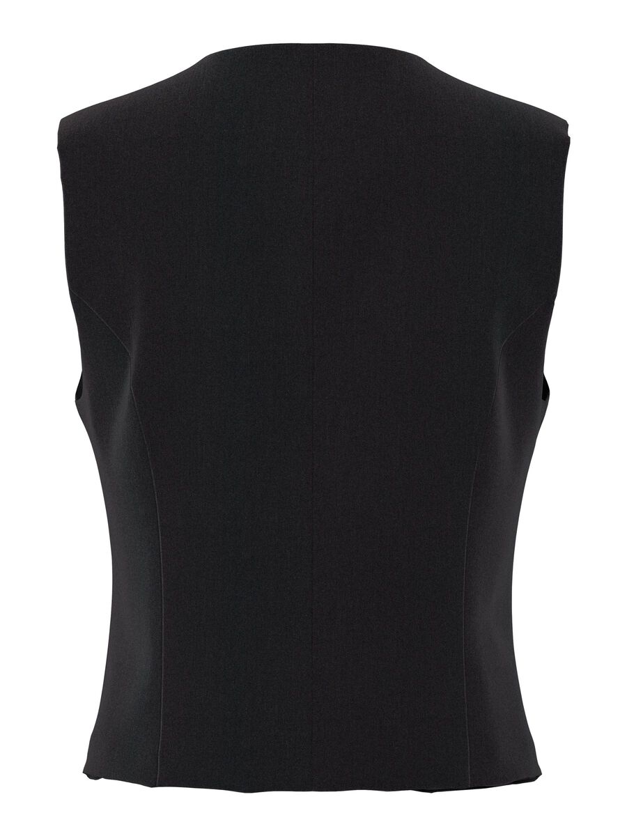 Product carousel image - PCKAMIL FITTED  VEST, Black | 2