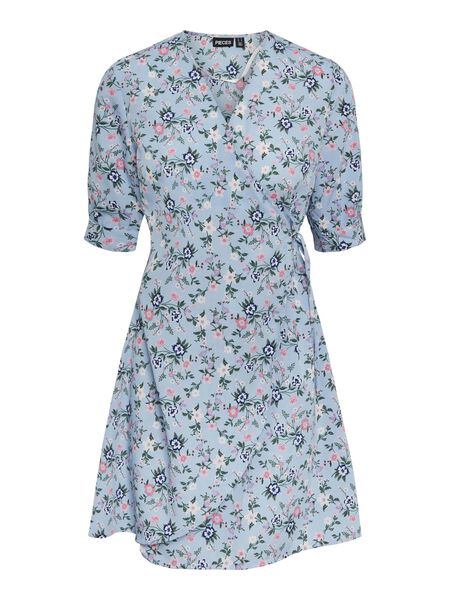 Pieces PCAURA WRAP DRESS, Airy Blue, highres - 17138307_AiryBlue_1034126_001.jpg