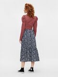 Pieces BLOEMENPRINT MIDDELLANGE ROK, Navy Blazer, highres - 17115190_NavyBlazer_870250_004.jpg