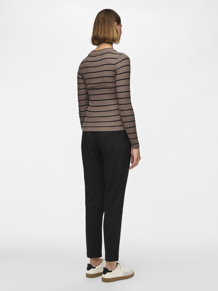 Pieces PCCRISTA KNITTED PULLOVER, Morel, highres - 17115047_Morel_1138199_004.jpg