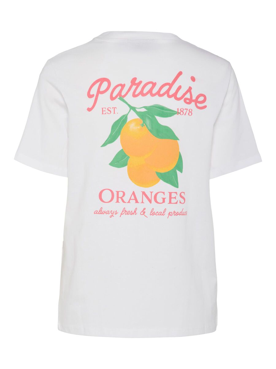 Pieces PCSUMMER PRINTED T-SHIRT, Bright White, highres - 17155375_BrightWhite_1161547_002.jpg