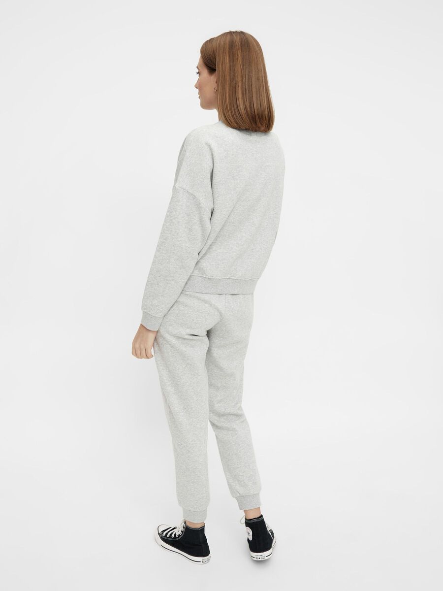 Pieces PCSTELLA SWEATSHIRT, Light Grey Melange, highres - 17115084_LightGreyMelange_004.jpg