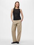 Product image thumbnail - PCJOSEFIA DETAILED TANK TOP, Black | 3