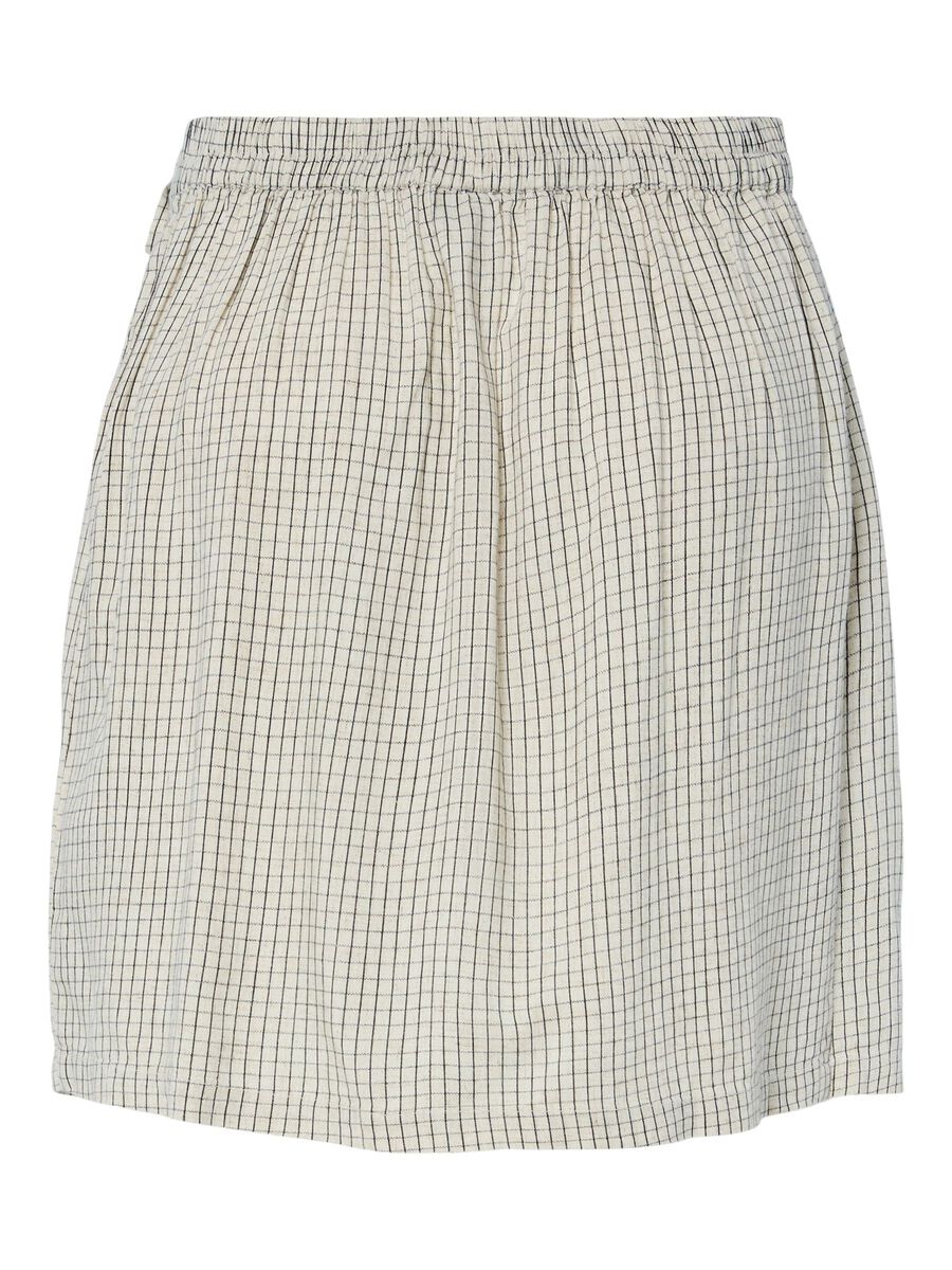Carousel image - PCPIA MINI LINEN BLEND WRAP SKIRT, Birch | 7