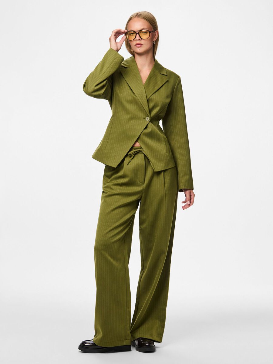 Product carousel image - PCFALKA FITTED NADELSTREIFEN BLAZER, Sphagnum | 5