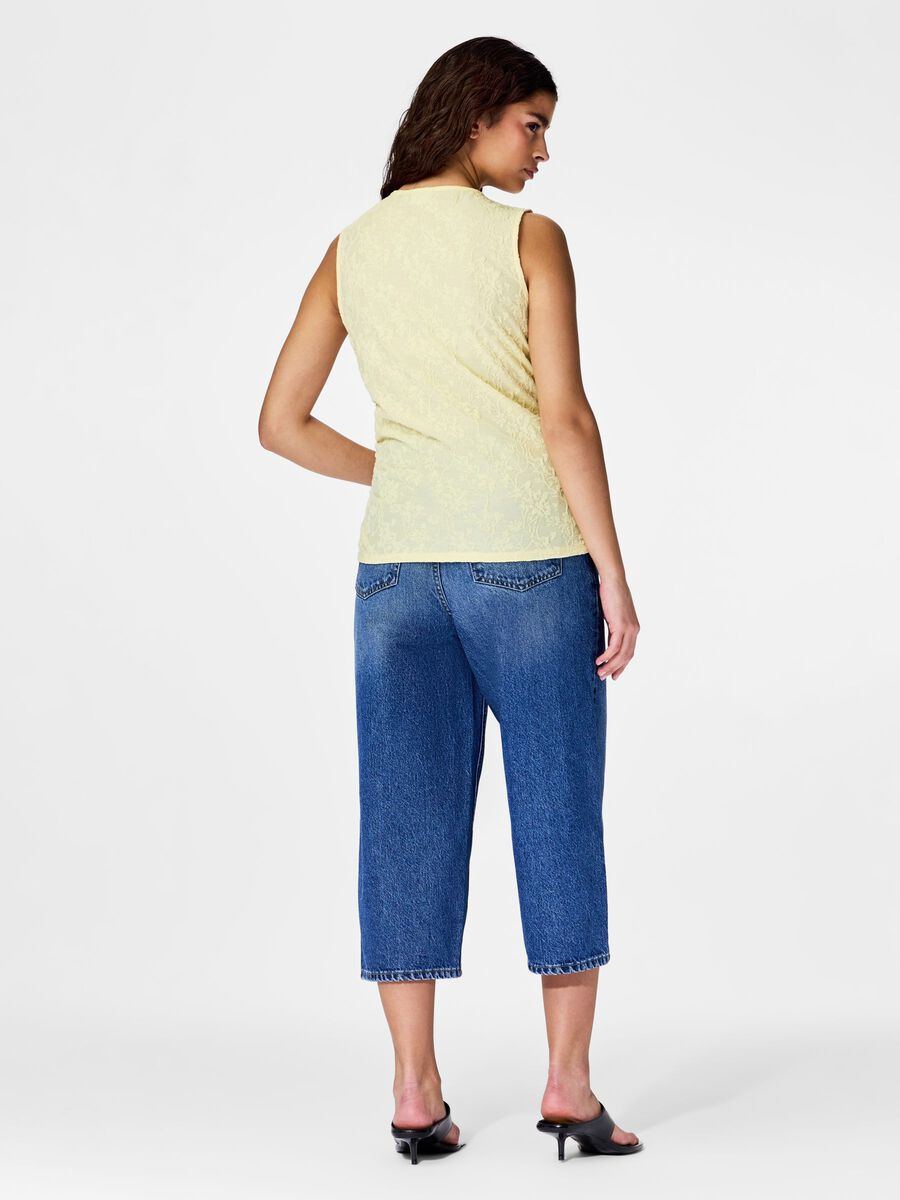 Product carousel image - PCALLO  SLEEVELESS TOP, French Vanilla | 2