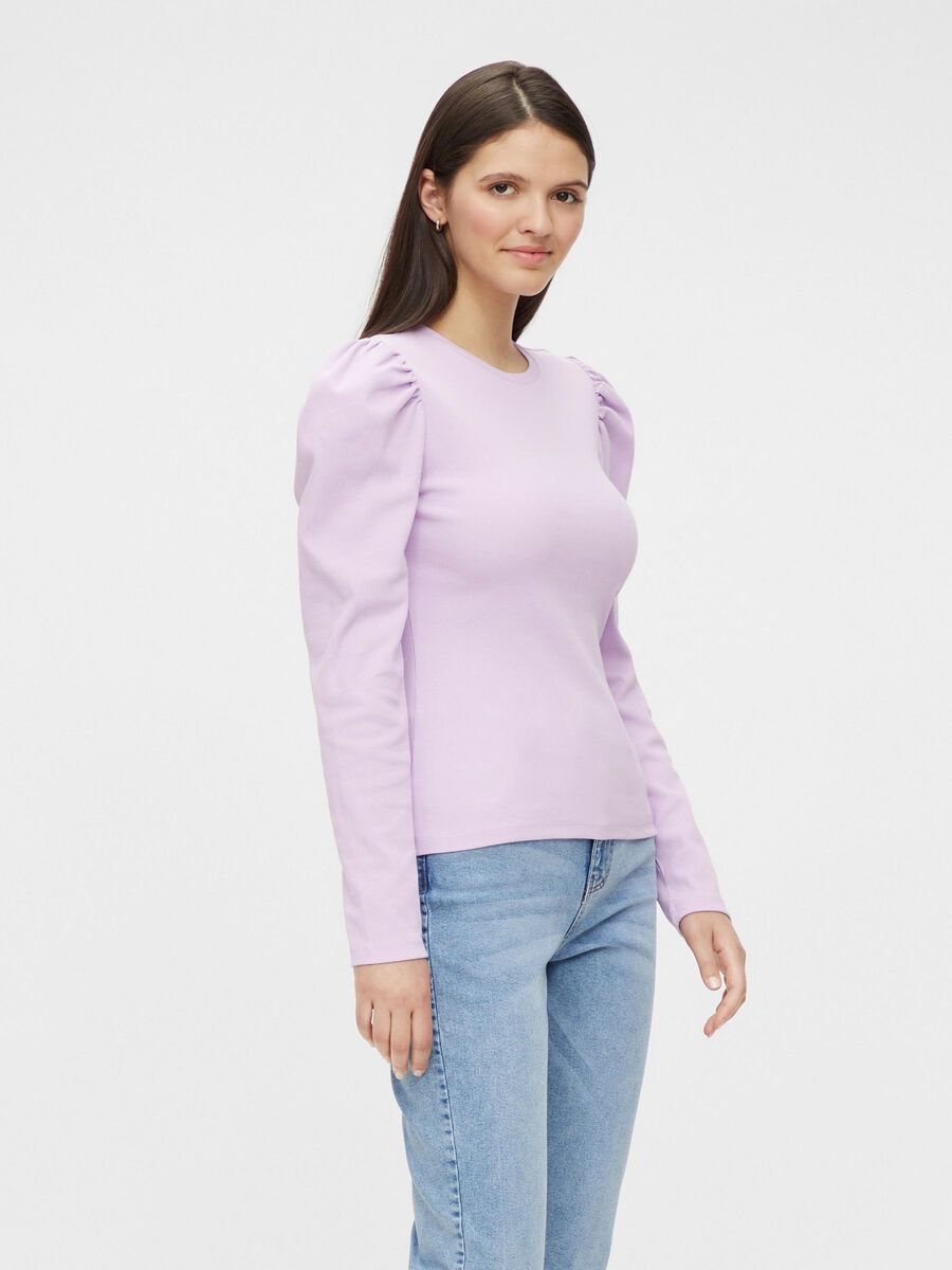 Pieces PCANNA LONG SLEEVED BLOUSE, Orchid Bloom, highres - 17111987_OrchidBloom_828959_003.jpg