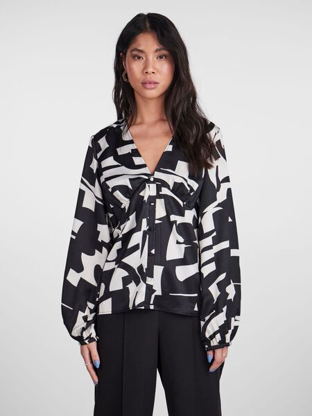 Pieces PCSADIE BLOUSE, Black, highres - 17144061_Black_1067479_003.jpg