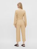 Pieces CROPPED WIDE TROUSERS, Almond Buff, highres - 17112665_AlmondBuff_004.jpg