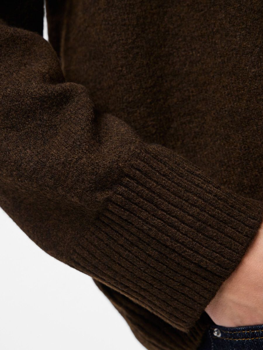 Carousel image - PCANA KNITTED JUMPER, Hot Fudge | 4