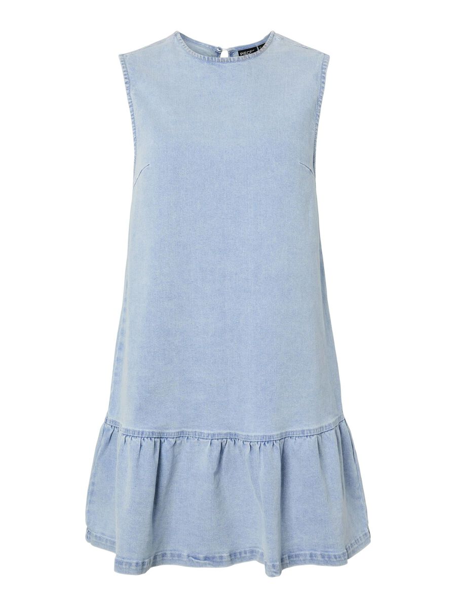 Pieces PCMONICA MIDIKLEID, Light Blue Denim, highres - 17163967_LightBlueDenim_001.jpg