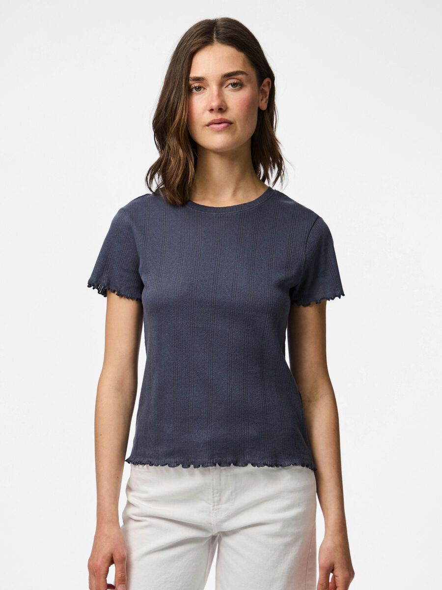 Pieces PCMARIE POINTELLE T-SHIRT, Ombre Blue, highres - 17152053_OmbreBlue_003.jpg