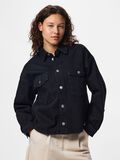 Product image thumbnail - PCGABI RHINESTONE DENIM SHIRT, Black Denim | 1