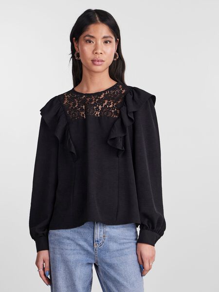 Pieces PCSAIA BLOUSE, Black, highres - 17144203_Black_003.jpg