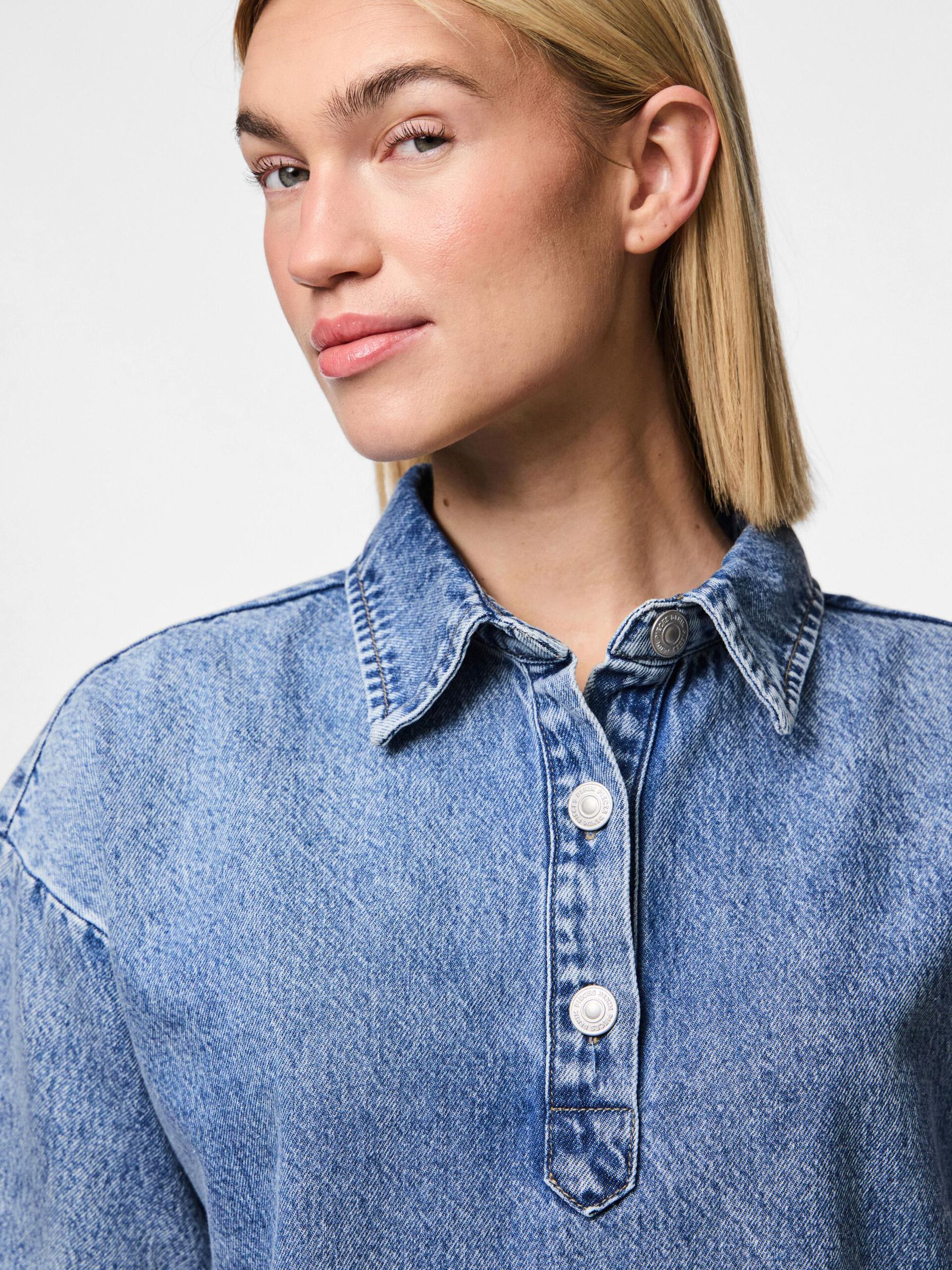 Carousel image - VESTIDO VAQUERO, Medium Blue Denim | 4