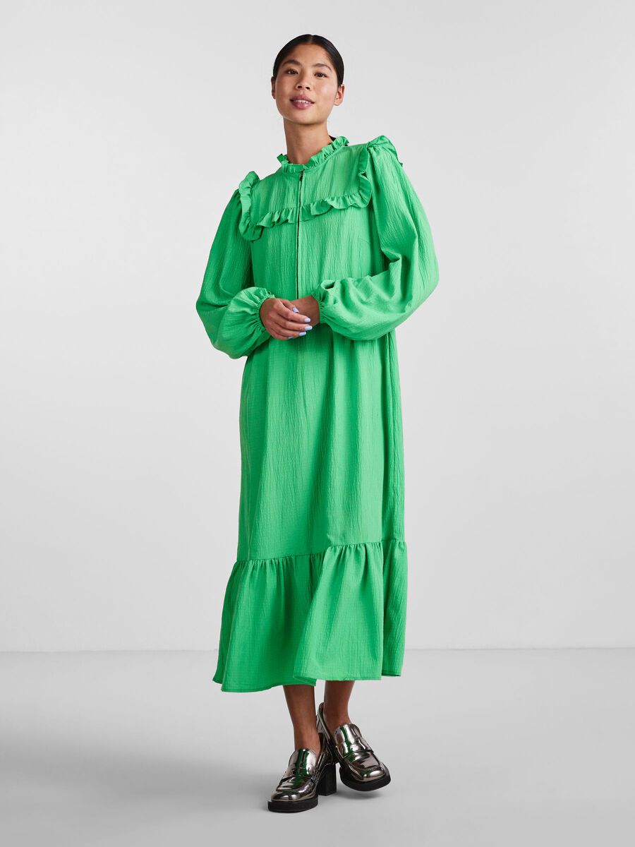 Pieces PCBRIANNA MIDI DRESS, Irish Green, highres - 17135041_IrishGreen_003.jpg