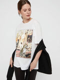 Pieces COTON ET MODAL MÉLANGÉ IMPRIMÉ T-SHIRT, Bright White, highres - 17100601_BrightWhite_724018_006.jpg