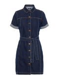 Pieces DENIM  MINI SHIRT DRESS, Dark Blue Denim, highres - 17096783_DarkBlueDenim_001.jpg