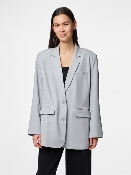 Pieces YLISUURI BLEISERI, Light Grey Melange, highres - 17157464_LightGreyMelange_003.jpg