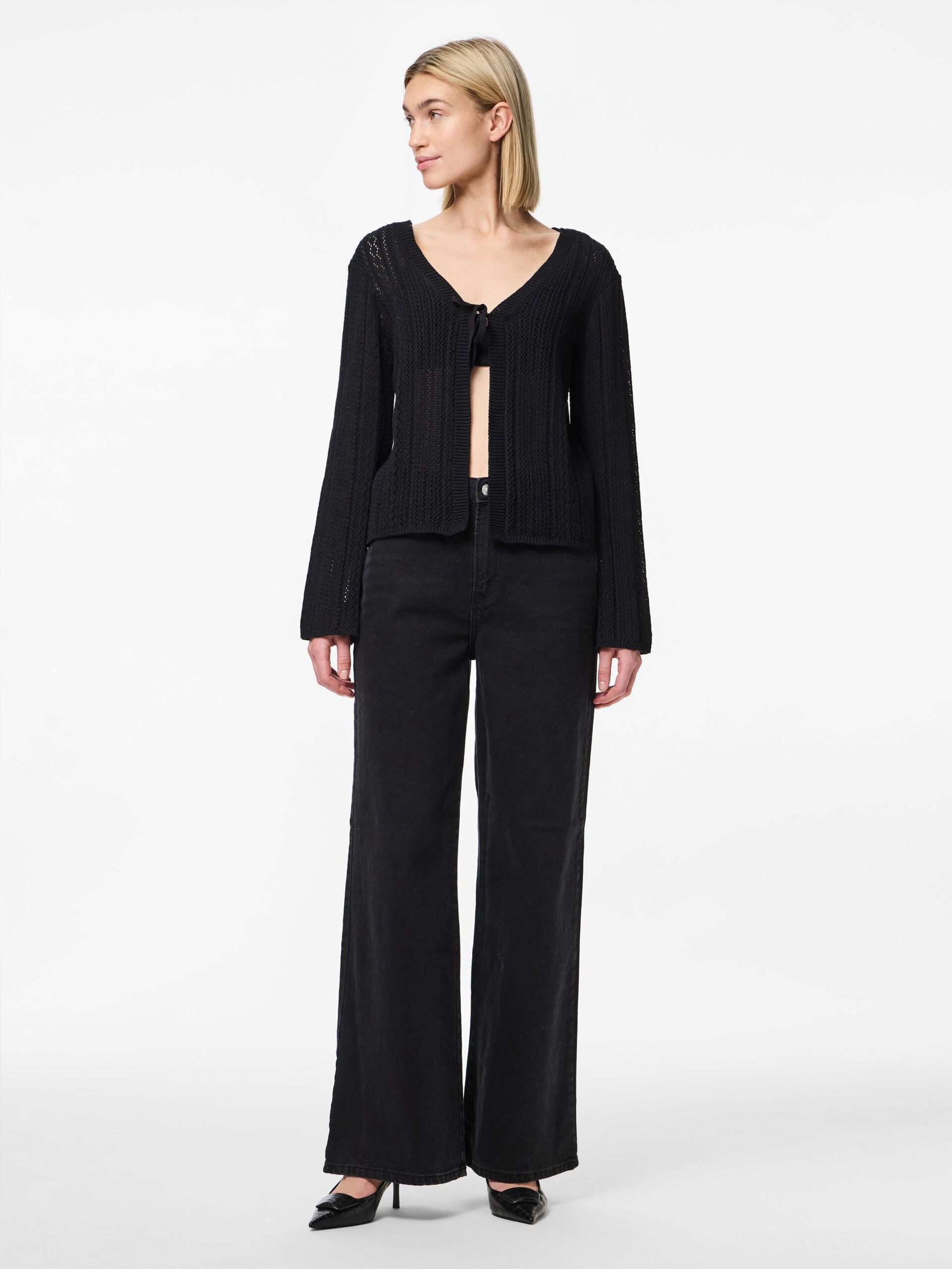 Carousel image - CARDIGAN A MAGLIA, Black | 3