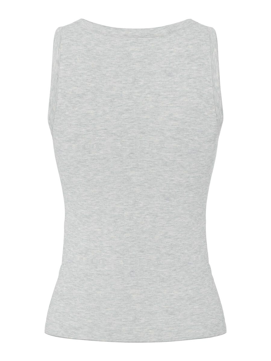 Pieces PCMAY RIBBET TANKTOP, Light Grey Melange, highres - 17154484_LightGreyMelange_002.jpg