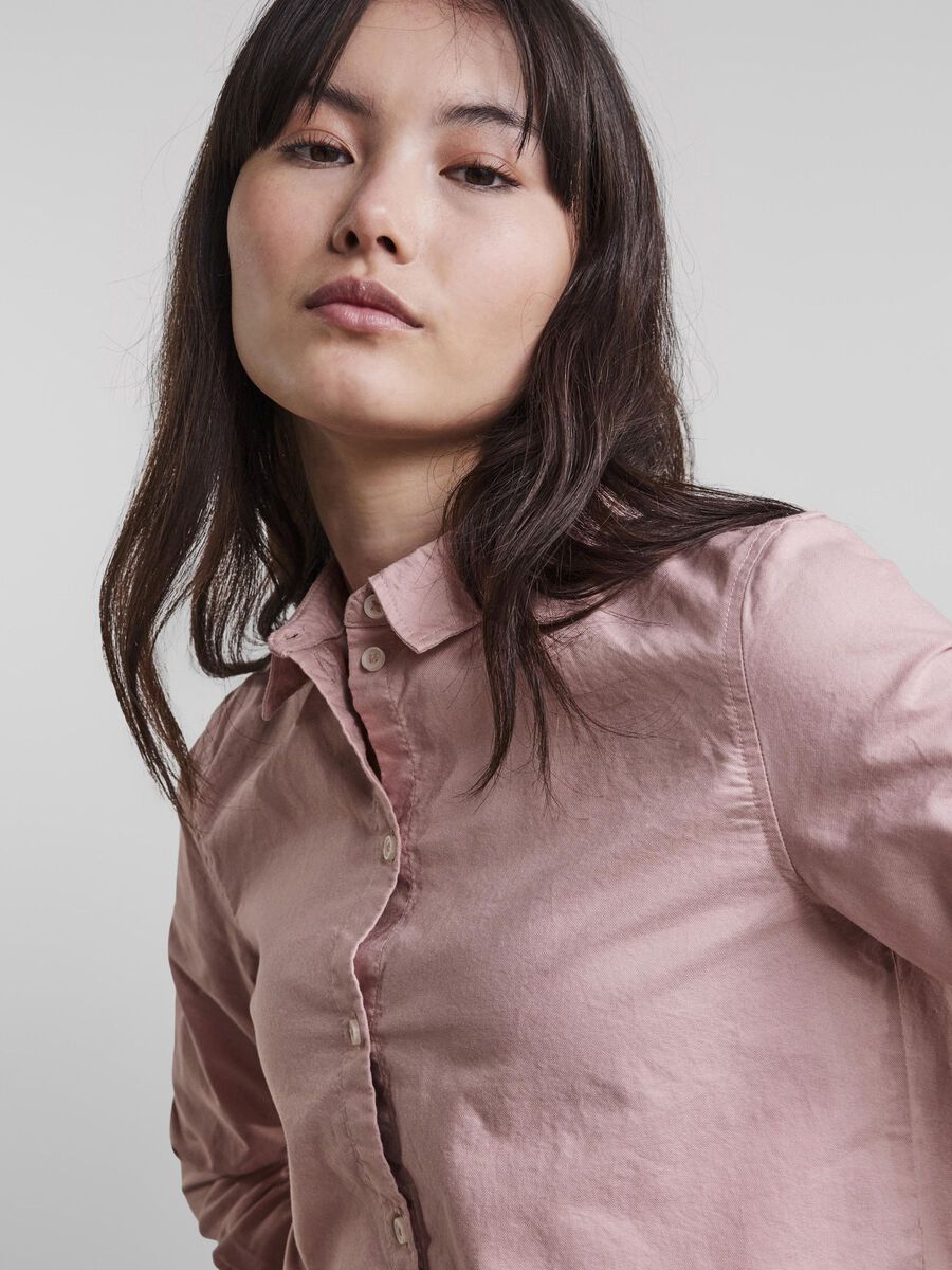 Carousel image - PCIRENA - COULEUR UNIE CHEMISE, Misty Rose | 4