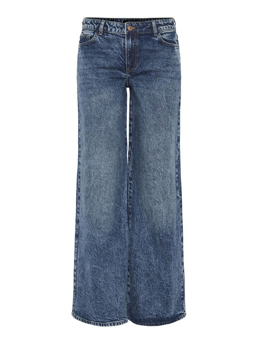 Pieces PCSELMA LW WIDE FIT JEANS, Medium Blue Denim, highres - 17152177_MediumBlueDenim_001.jpg