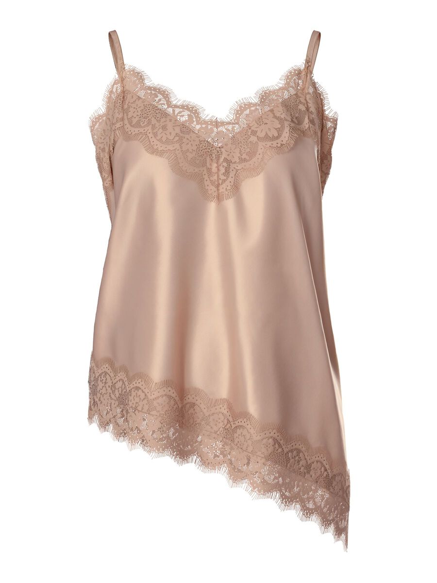 Product carousel image - PCNOMI SATENG BLONDE TOPP MED STROPPER, Light Taupe | 1