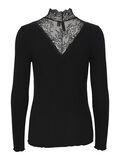 Pieces KANTEN SHIRT MET LANGE MOUWEN, Black, highres - 17106209_Black_002.jpg