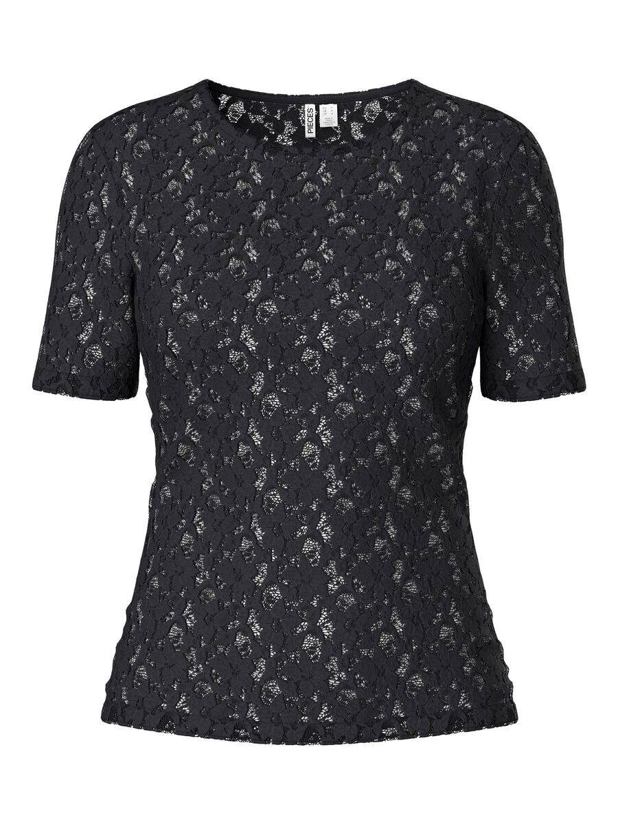 Carousel image - PCHAZEL - DENTELLE T-SHIRT, Black | 5