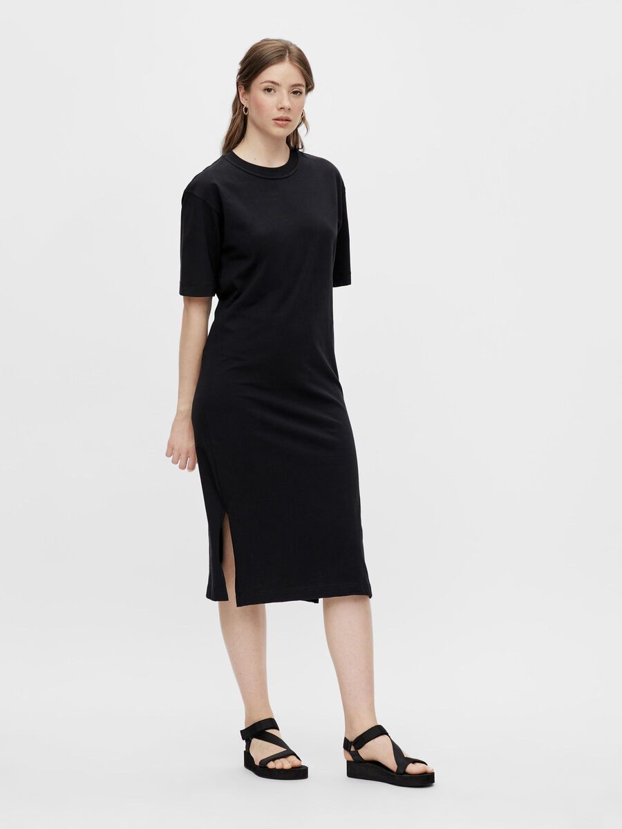 Pieces KORTE MOUWEN MAXI JURK, Black, highres - 17114322_Black_003.jpg