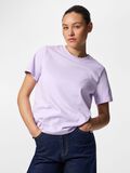 Product image thumbnail - PCRIA COTTON T-SHIRT, Pastel Lilac | 1