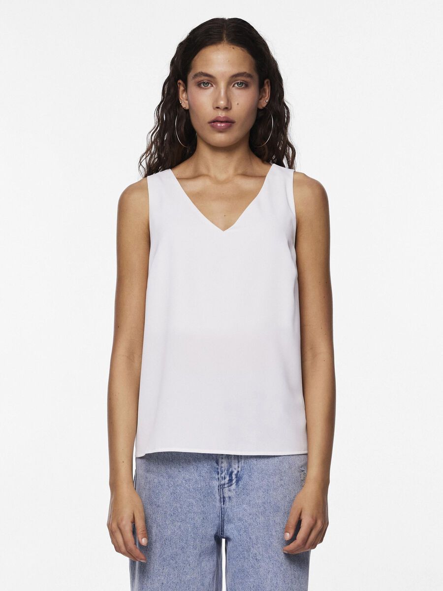Pieces PCFRANAN MOUWLOZE TOP, Bright White, highres - 17146424_BrightWhite_003.jpg
