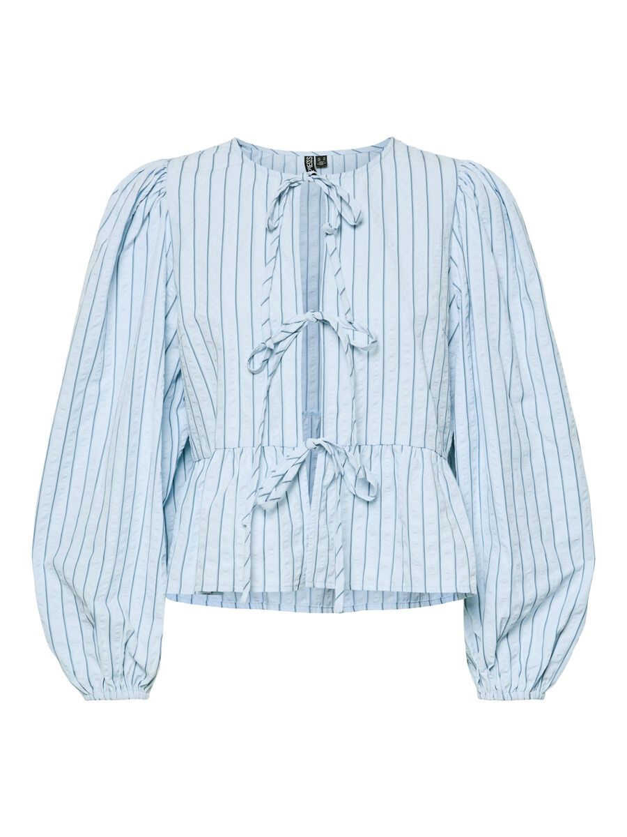 Pieces PCAGNETE LONG SLEEVED TOP, Cashmere Blue, highres - 17159977_CashmereBlue_1210779_001.jpg