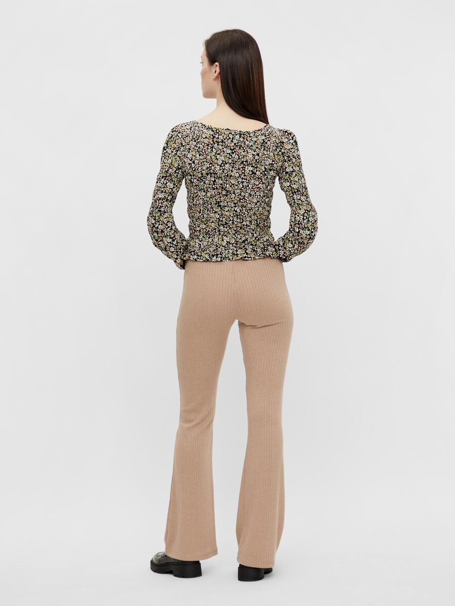 Pieces PCMOLLY TROUSERS, Warm Taupe, highres - 17114109_WarmTaupe_004.jpg