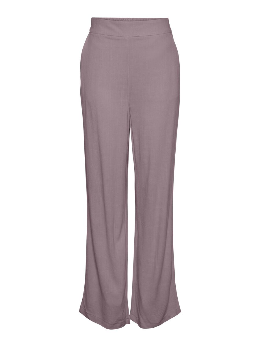 Pieces PCVINSTY  LINEN-BLEND TROUSERS, Woodrose, highres - 17146434_Woodrose_001.jpg