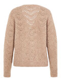Pieces MØNSTRET STRIKKET CARDIGAN, Natural, highres - 17106370_Natural_002.jpg
