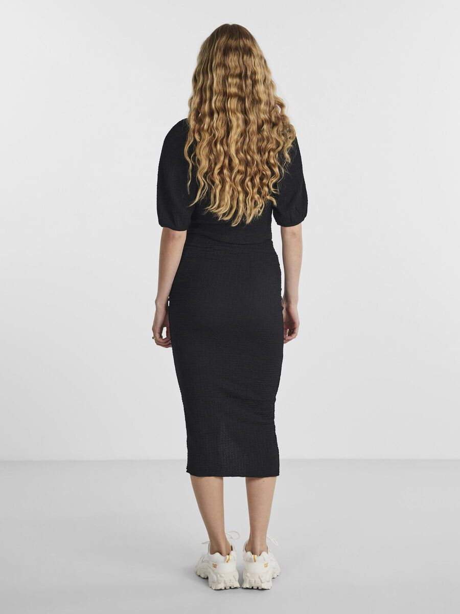 Pieces PCKEEGAN MIDI SKIRT, Black, highres - 17137597_Black_004.jpg