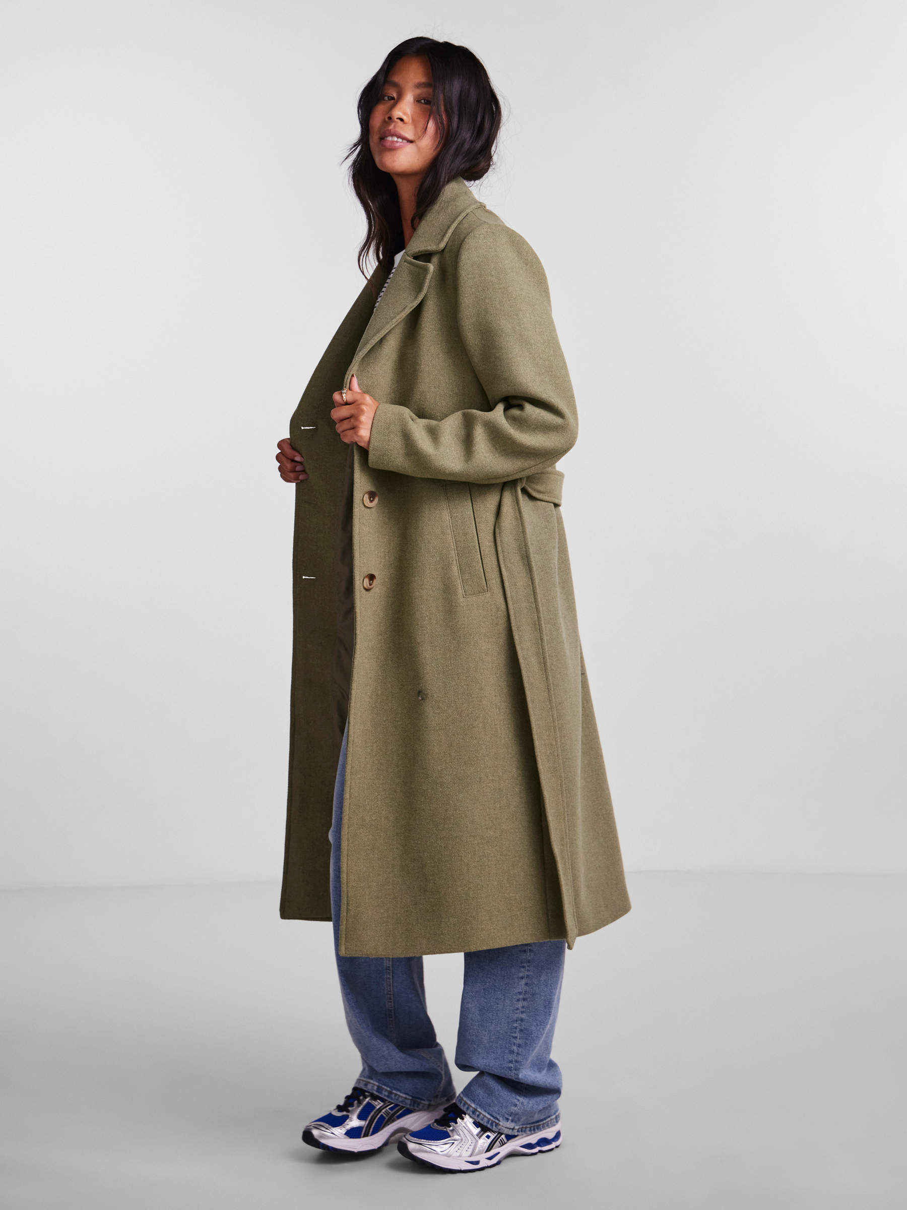 Hm green coat top