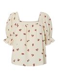 Pieces PCTHEA TOPP MED 3/4 ERMER, Cloud Cream, highres - 17163252_CloudCream_1245765_001.jpg