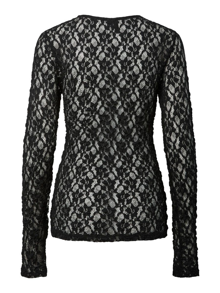 Carousel image - PCHAZEL LONG SLEEVED TOP, Black | 6