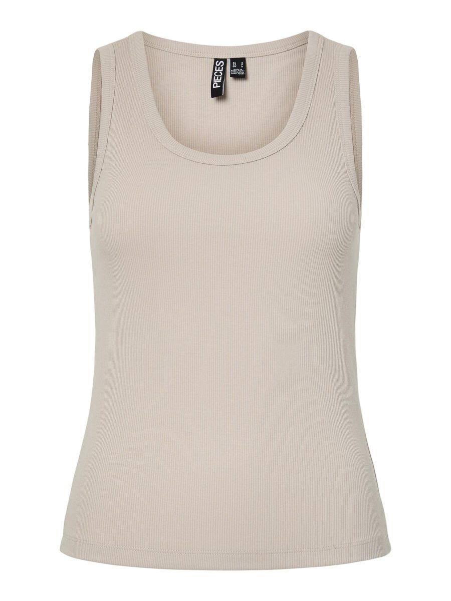 Pieces PCMAY RIBBED TANK TOP, Silver Gray, highres - 17154484_SilverGray_001.jpg